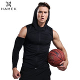 Mens Hooded Running Sleeveless Jacket